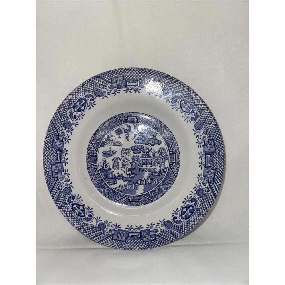 Blue Willow  7” saucer Or  Serving Plate